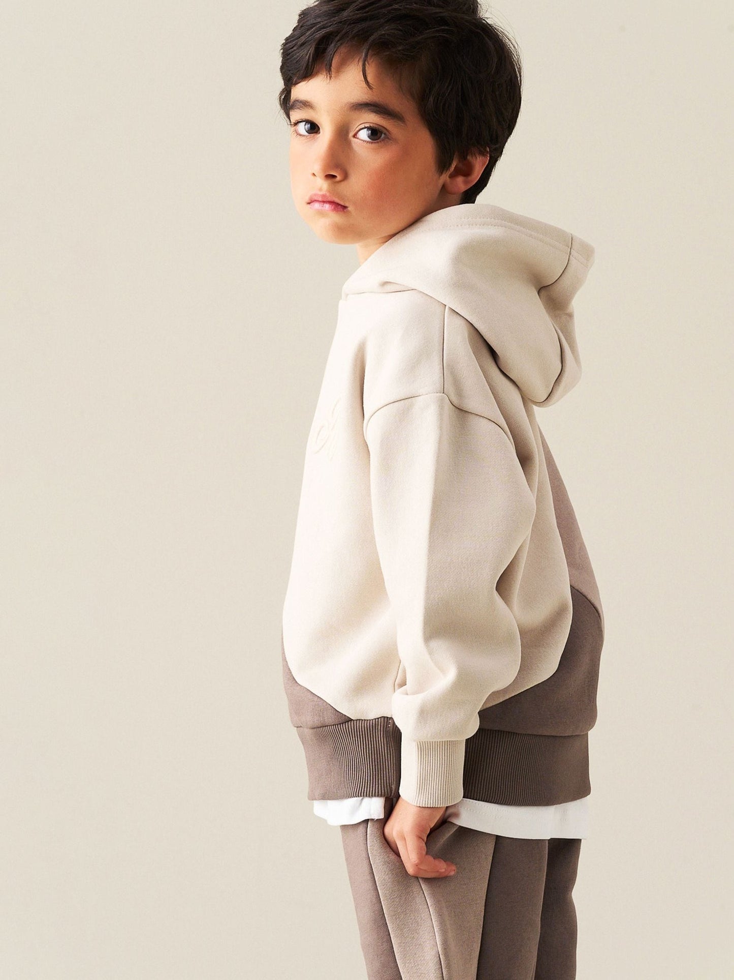 Dsiney Kidz - Angel & Rocket Natural Micah Cut & Sew Oversized Hoodie image 4