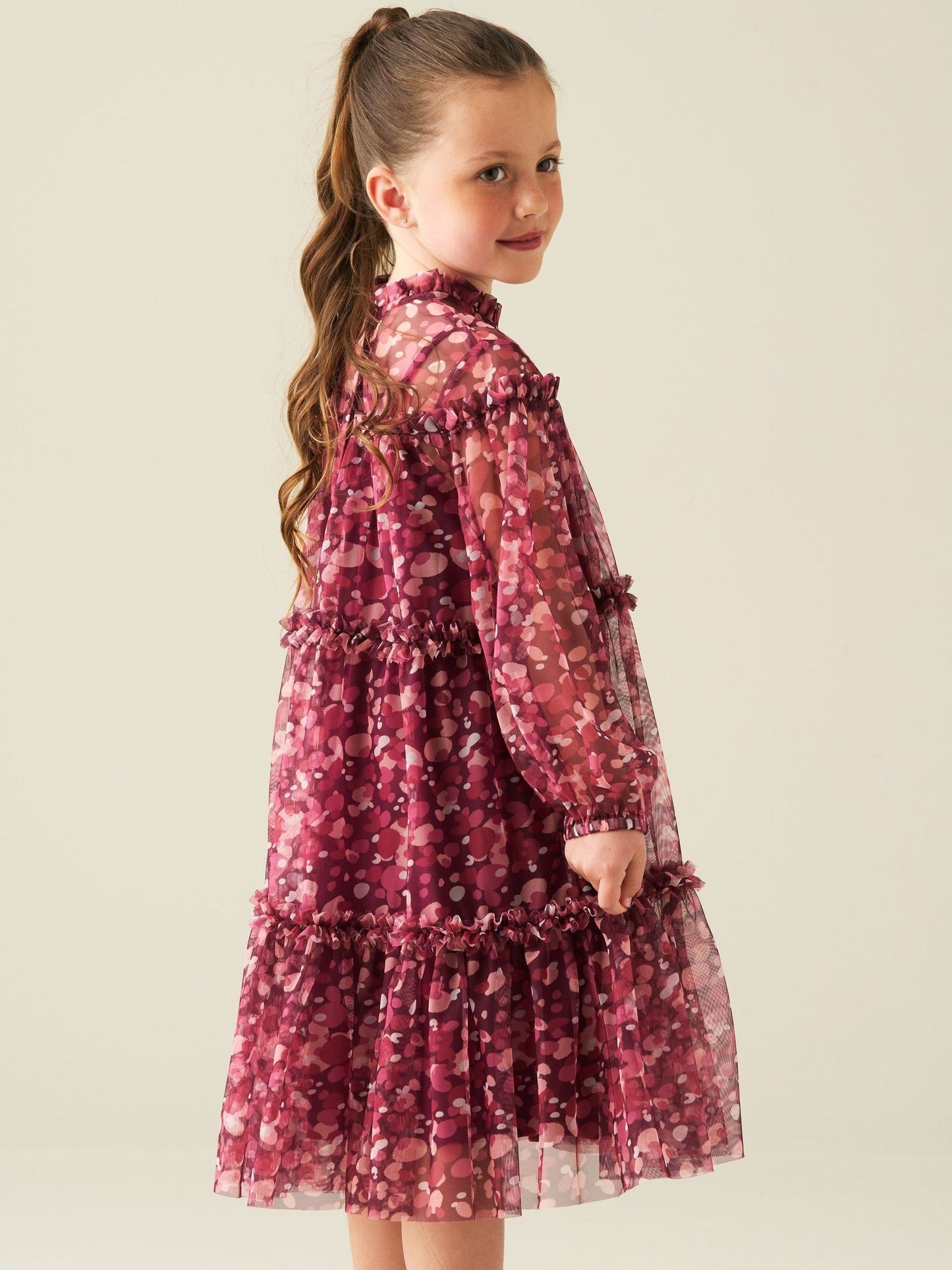 Dsiney Kidz - Angel & Rocket Red Cara Tiered Mesh Dress image 2