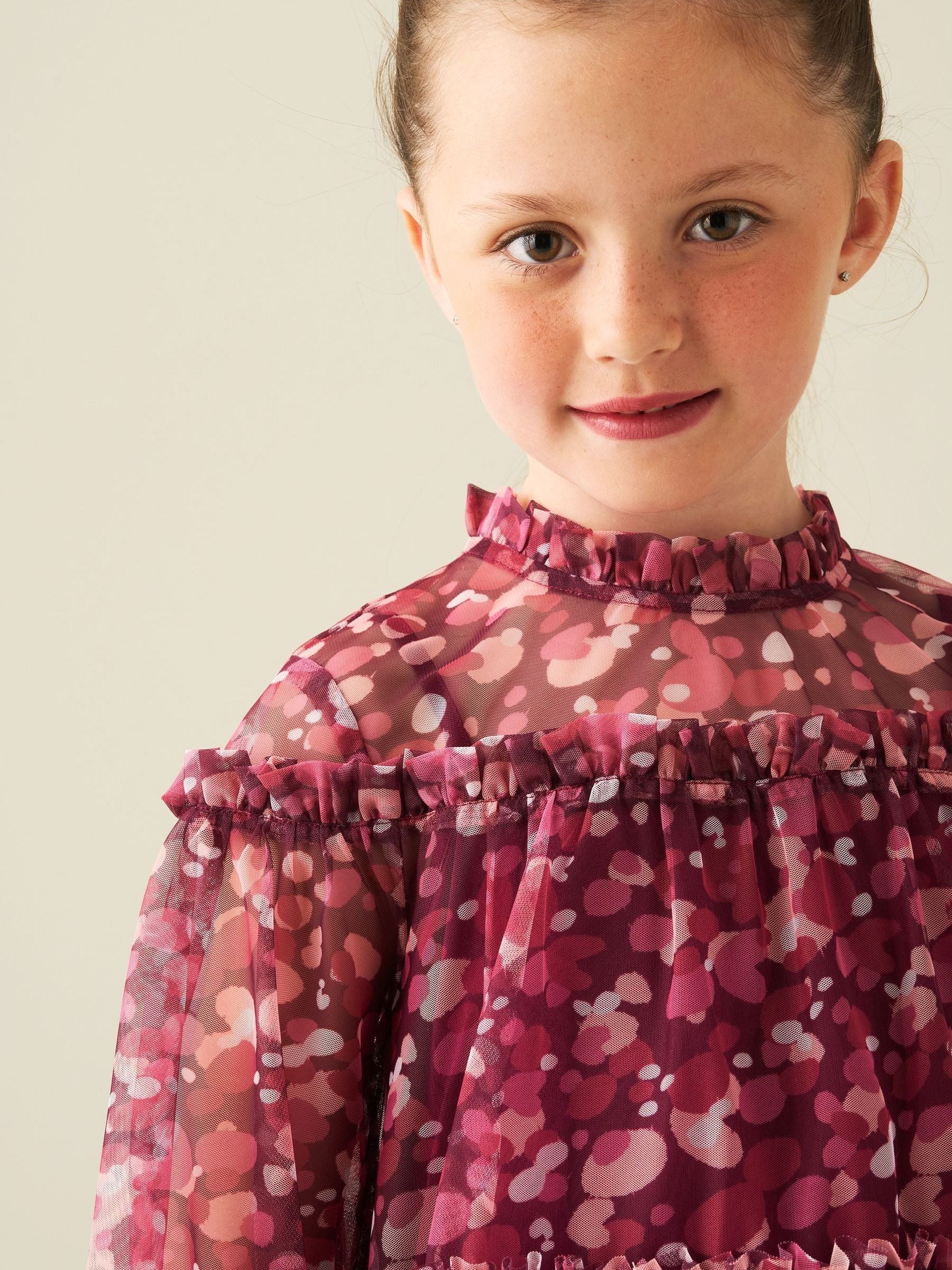 Dsiney Kidz - Angel & Rocket Red Cara Tiered Mesh Dress image 3