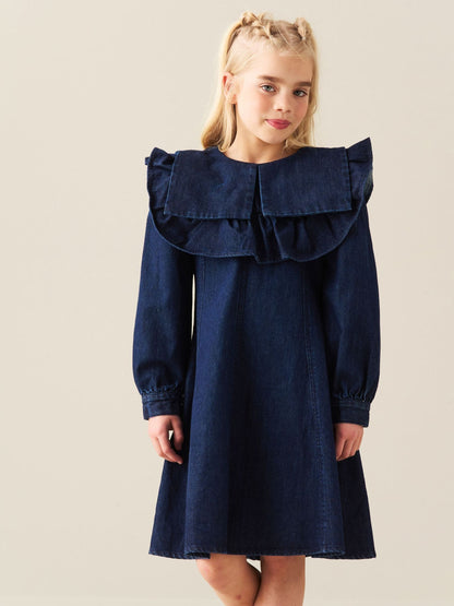 Dsiney Kidz - Angel & Rocket Blue Paige Denim Collar Dress image 1
