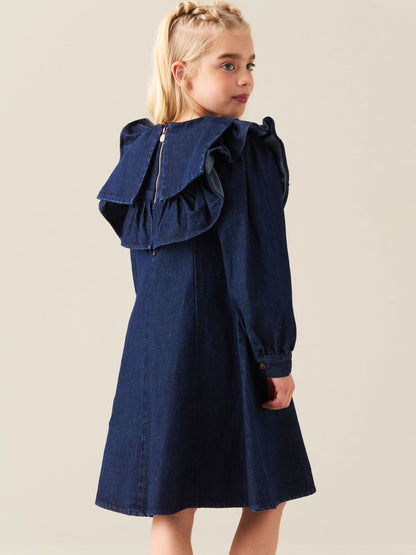 Dsiney Kidz - Angel & Rocket Blue Paige Denim Collar Dress image 3