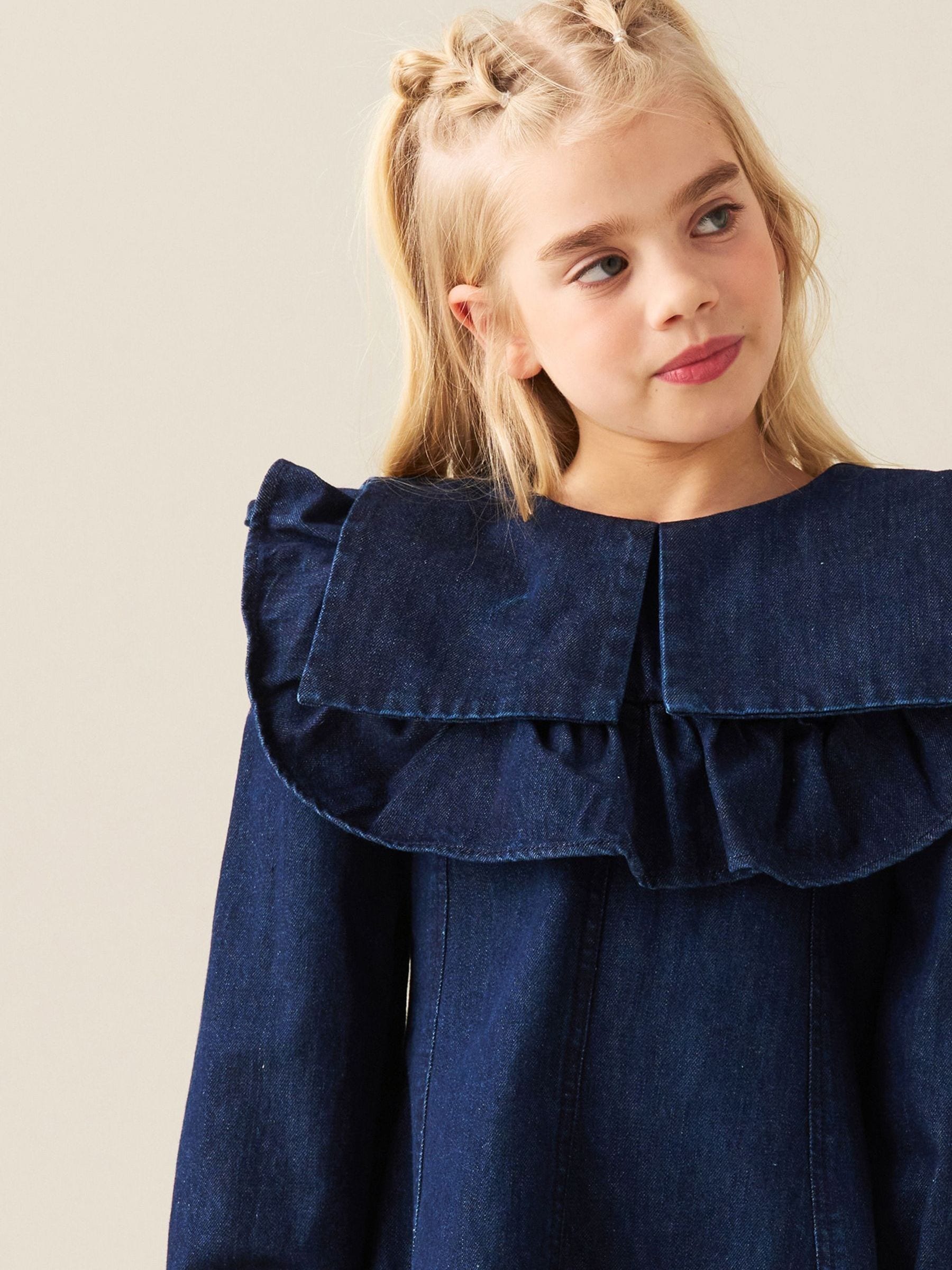 Dsiney Kidz - Angel & Rocket Blue Paige Denim Collar Dress image 4