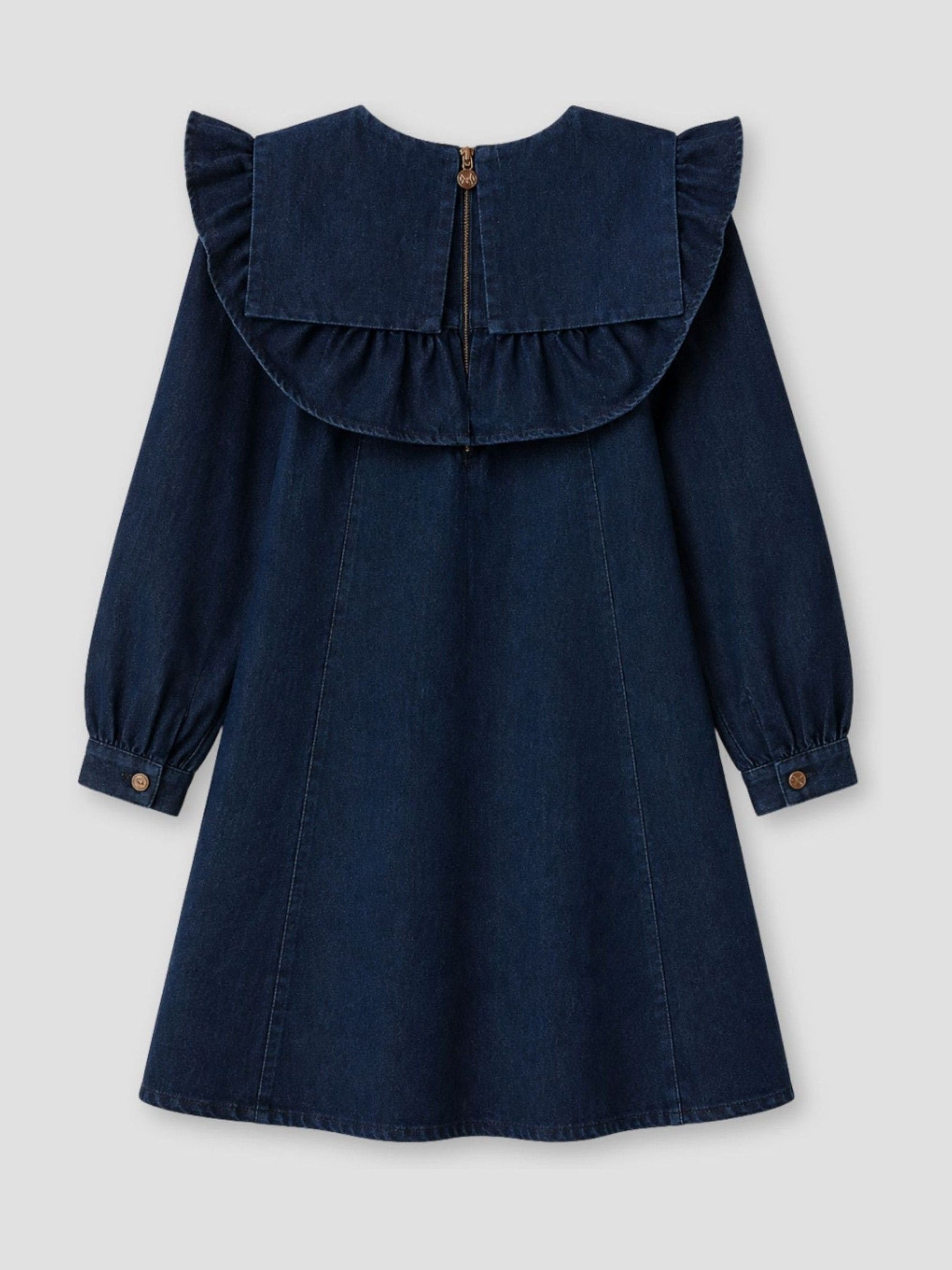Dsiney Kidz - Angel & Rocket Blue Paige Denim Collar Dress image 6