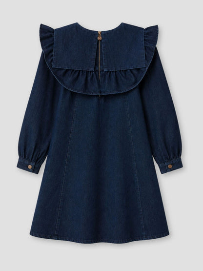 Dsiney Kidz - Angel & Rocket Blue Paige Denim Collar Dress image 6