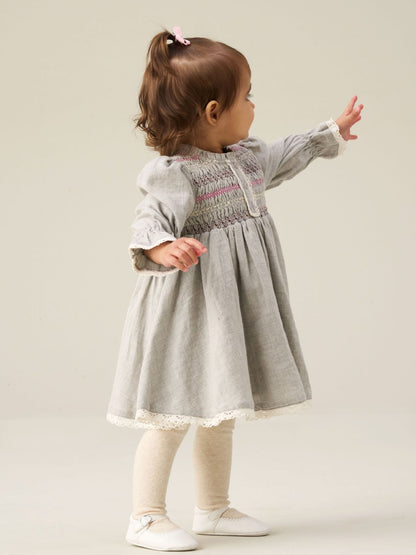 Dsiney Kidz - Angel & Rocket Grey Abigail Embroidered Dress image 1