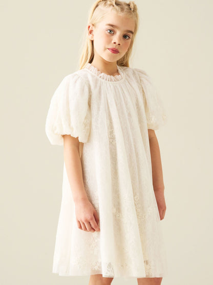 Dsiney Kidz - Angel & Rocket White Marcella Embroidered Mesh Dress image 3