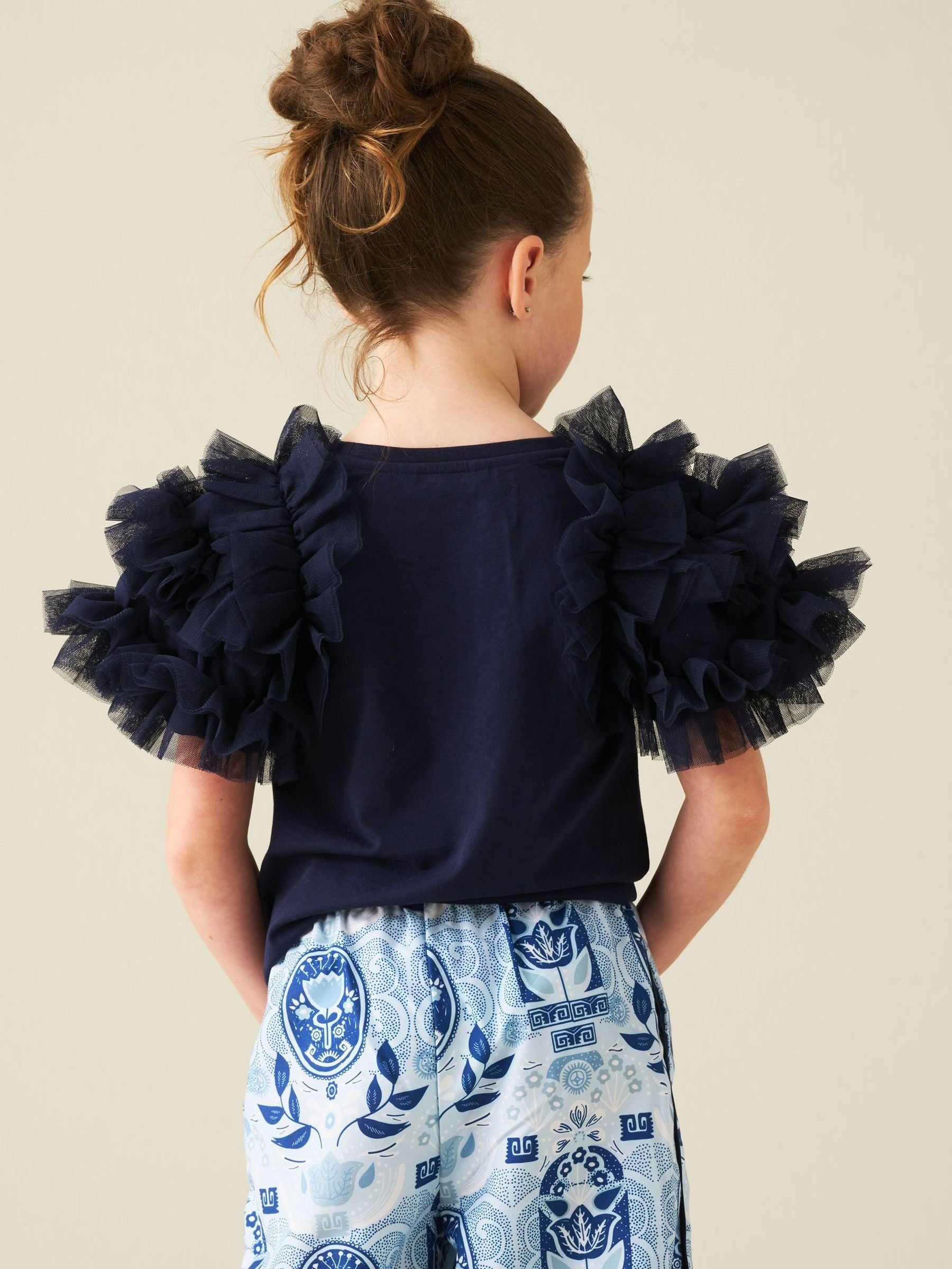 Dsiney Kidz - Angel & Rocket Blue Kendra Ruffle Sleeve T-Shirt image 3