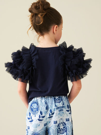 Dsiney Kidz - Angel & Rocket Blue Kendra Ruffle Sleeve T-Shirt image 3
