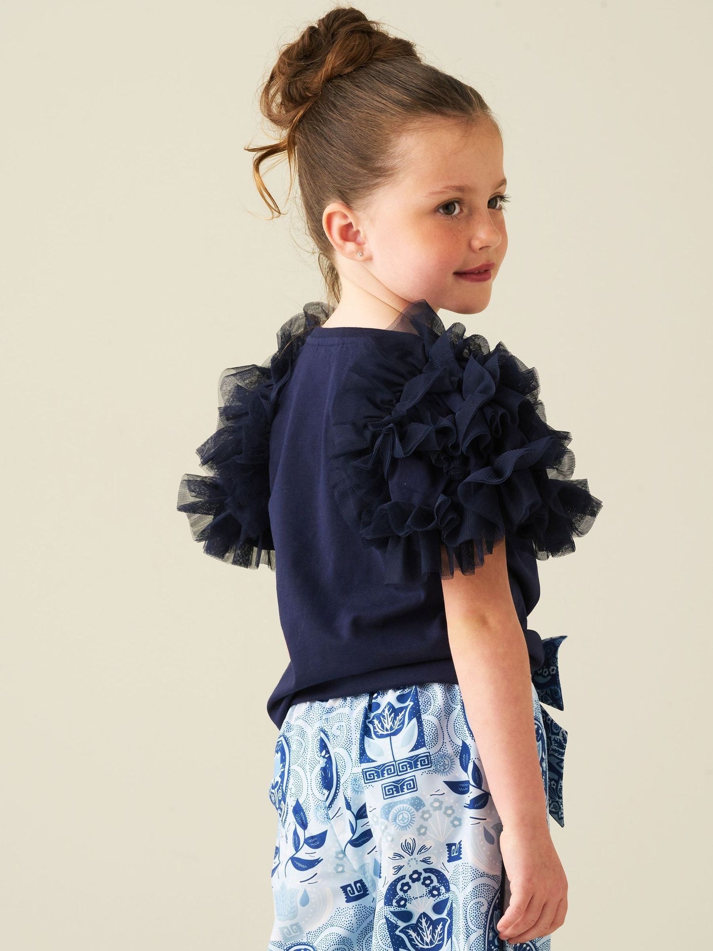 Dsiney Kidz - Angel & Rocket Blue Kendra Ruffle Sleeve T-Shirt image 4
