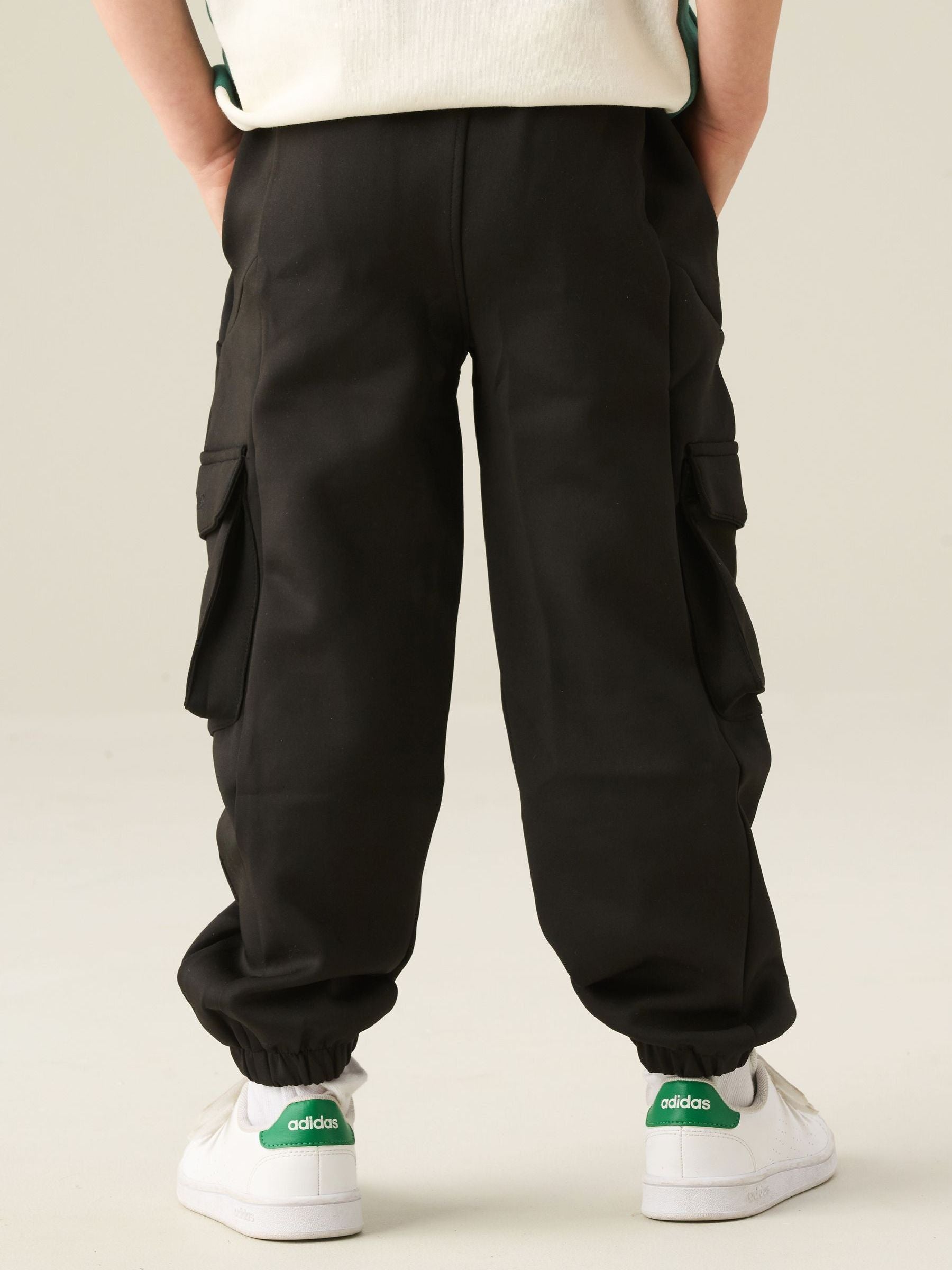 Dsiney Kidz - Angel & Rocket Black Frank Mix Panelled Cuffed Joggers image 2