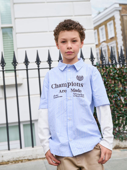Dsiney Kidz - Angel & Rocket Blue Leon Graphic Print Shirt image 1