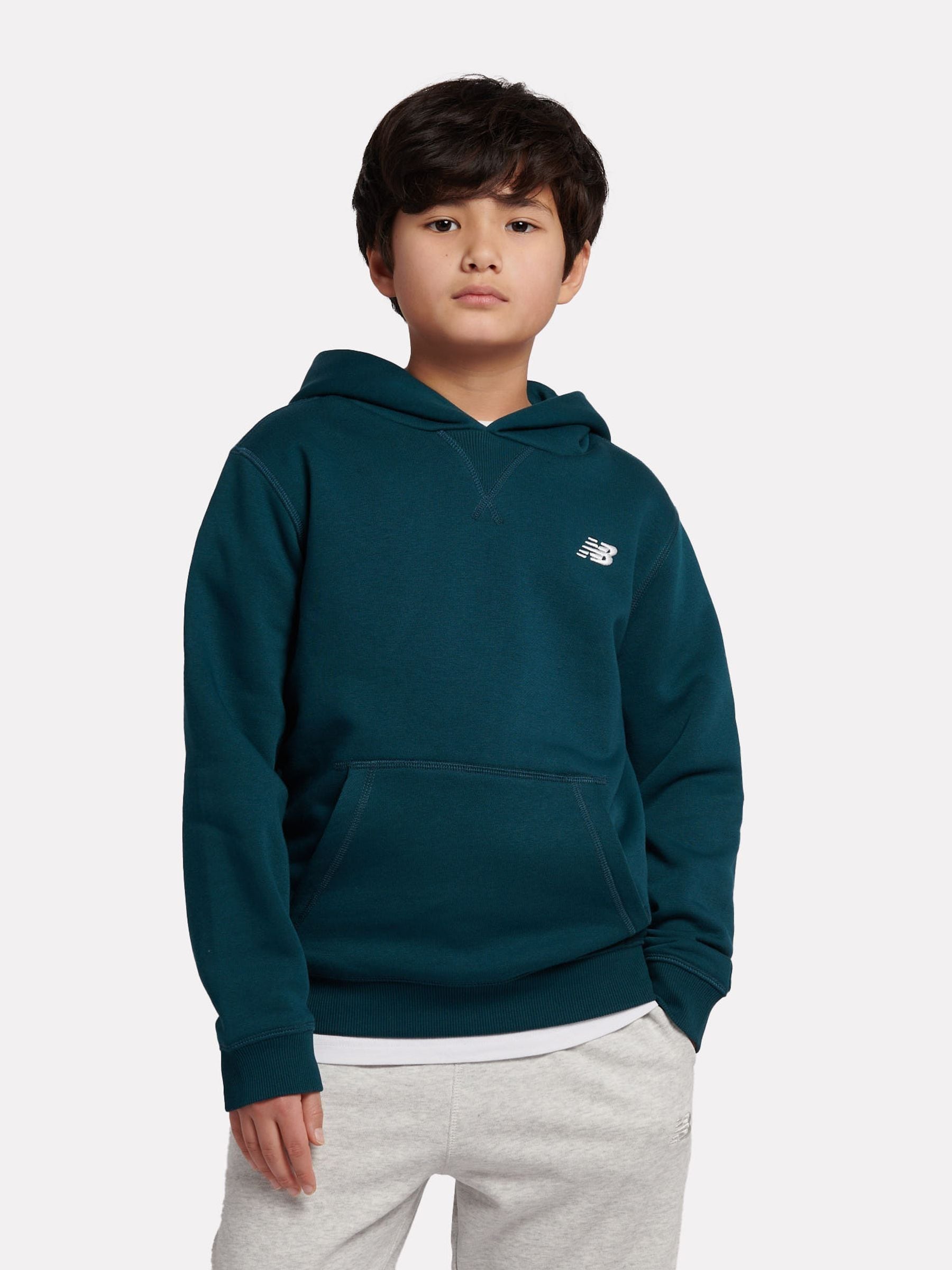 Dsiney Kidz - New Balance Green Small Kids French Terry 100% Cotton Logo Hoodie image 1