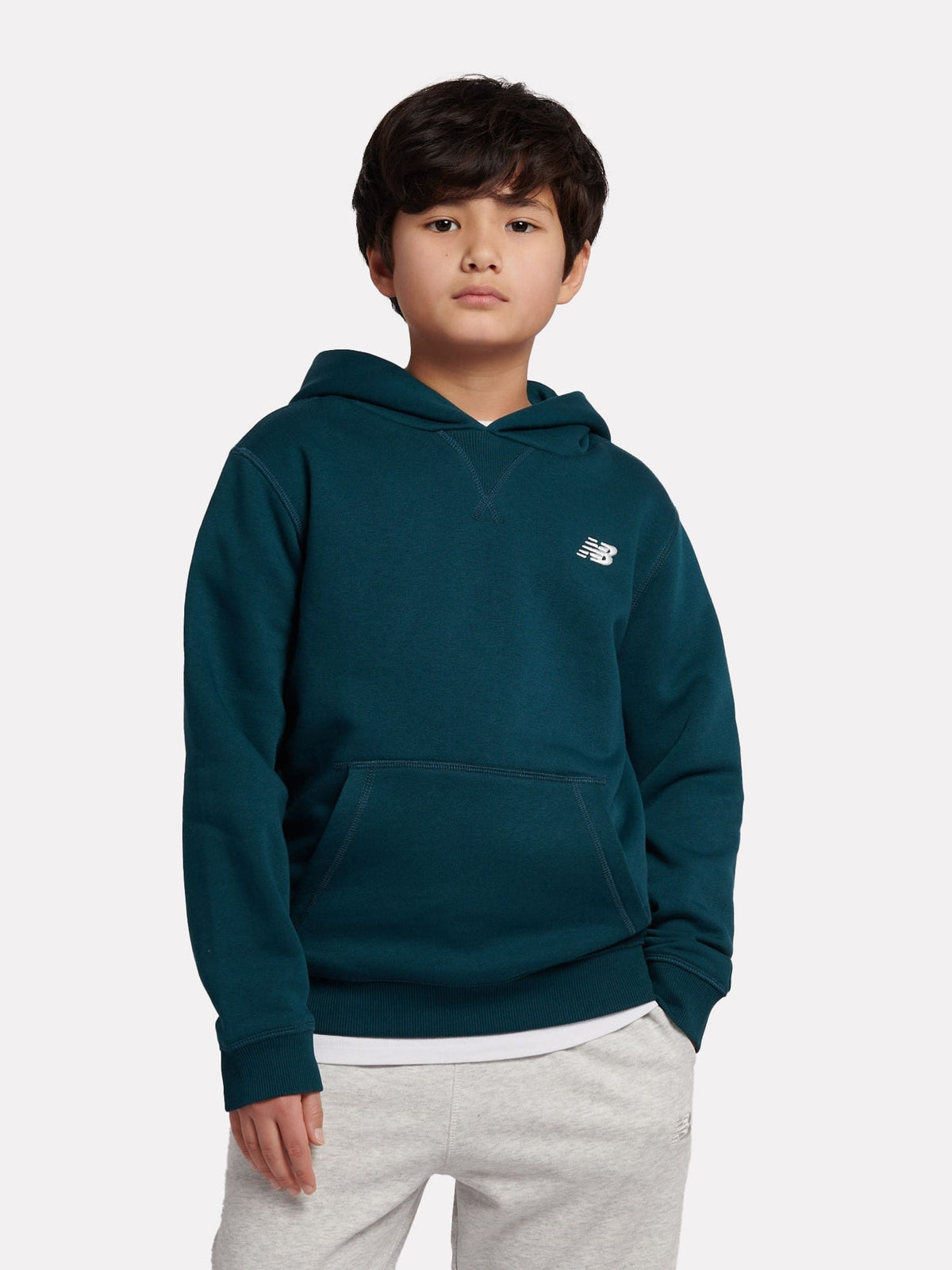 Dsiney Kidz - New Balance Green Small Kids French Terry 100% Cotton Logo Hoodie image 1