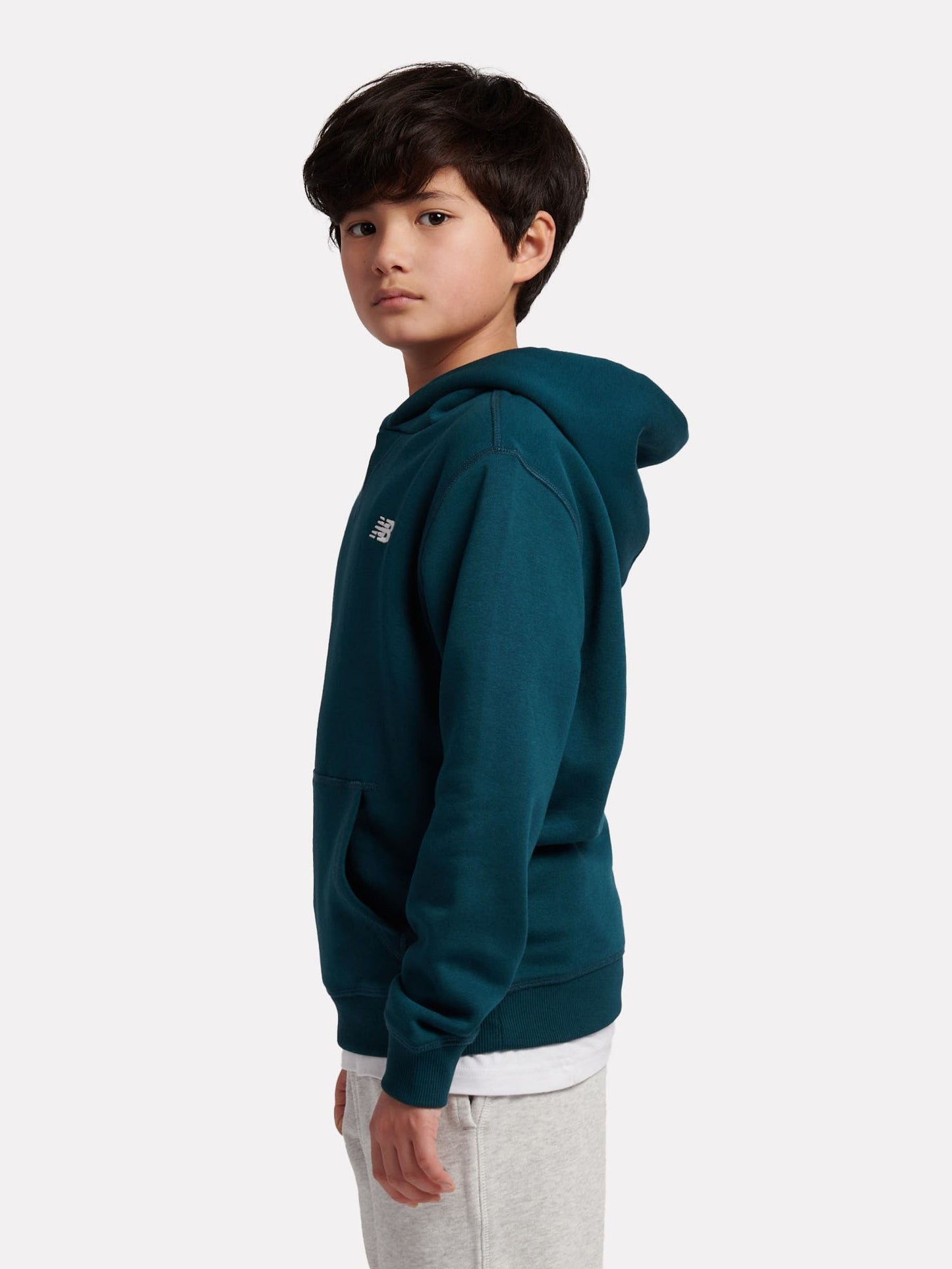 Dsiney Kidz - New Balance Green Small Kids French Terry 100% Cotton Logo Hoodie image 2