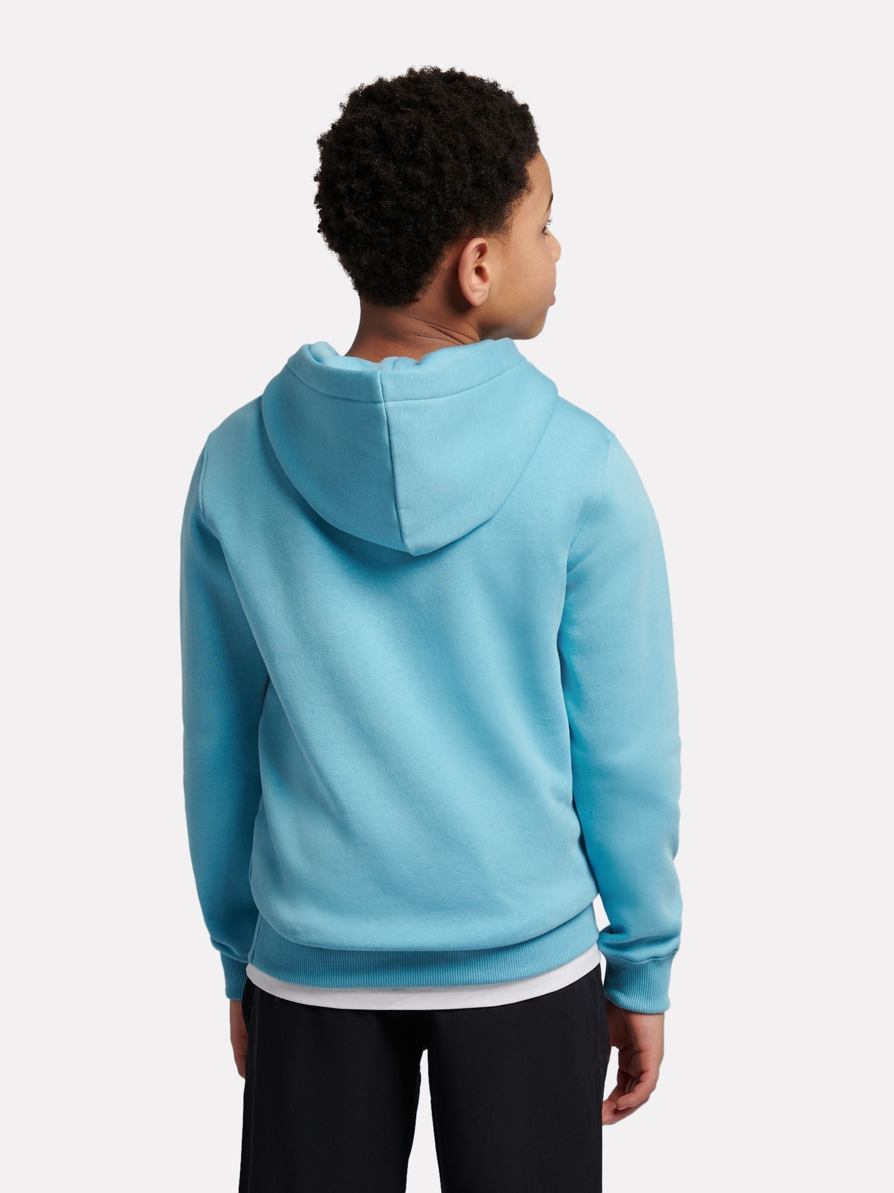 Dsiney Kidz - New Balance Blue French Terry Stacked Logo Hoodie image 3
