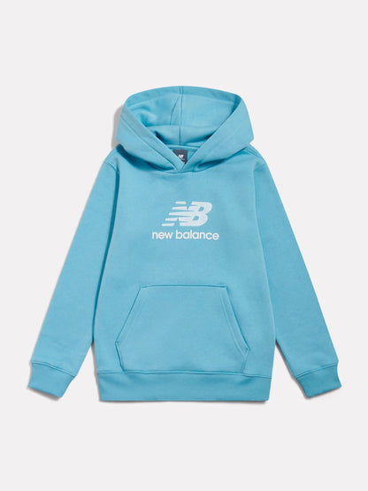 Dsiney Kidz - New Balance Blue French Terry Stacked Logo Hoodie image 6