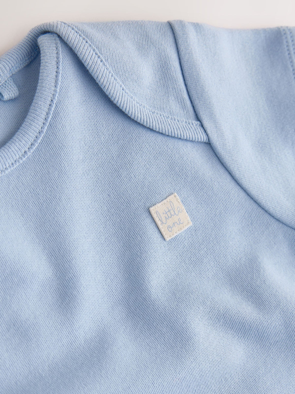 Pale Blue Cloud Short Sleeve Baby Bodysuits 5 Pack - image 10