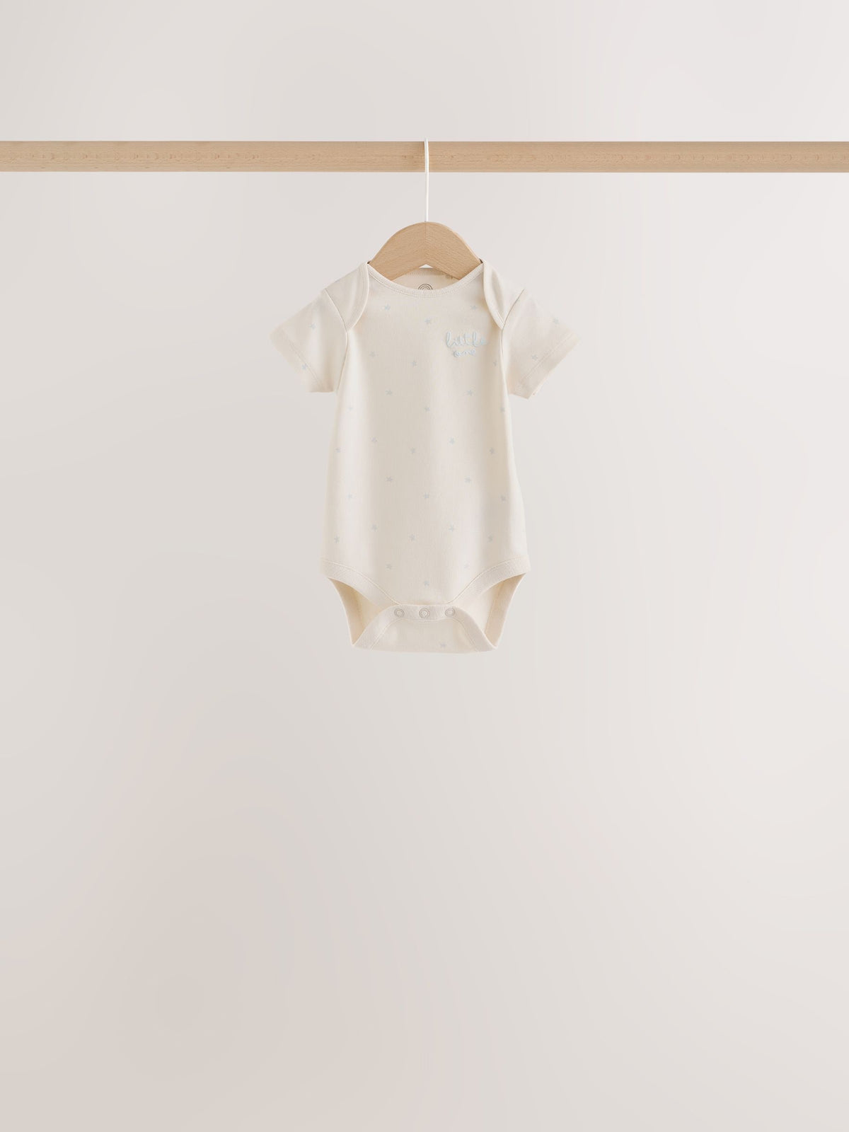 Pale Blue Cloud Short Sleeve Baby Bodysuits 5 Pack - image 2