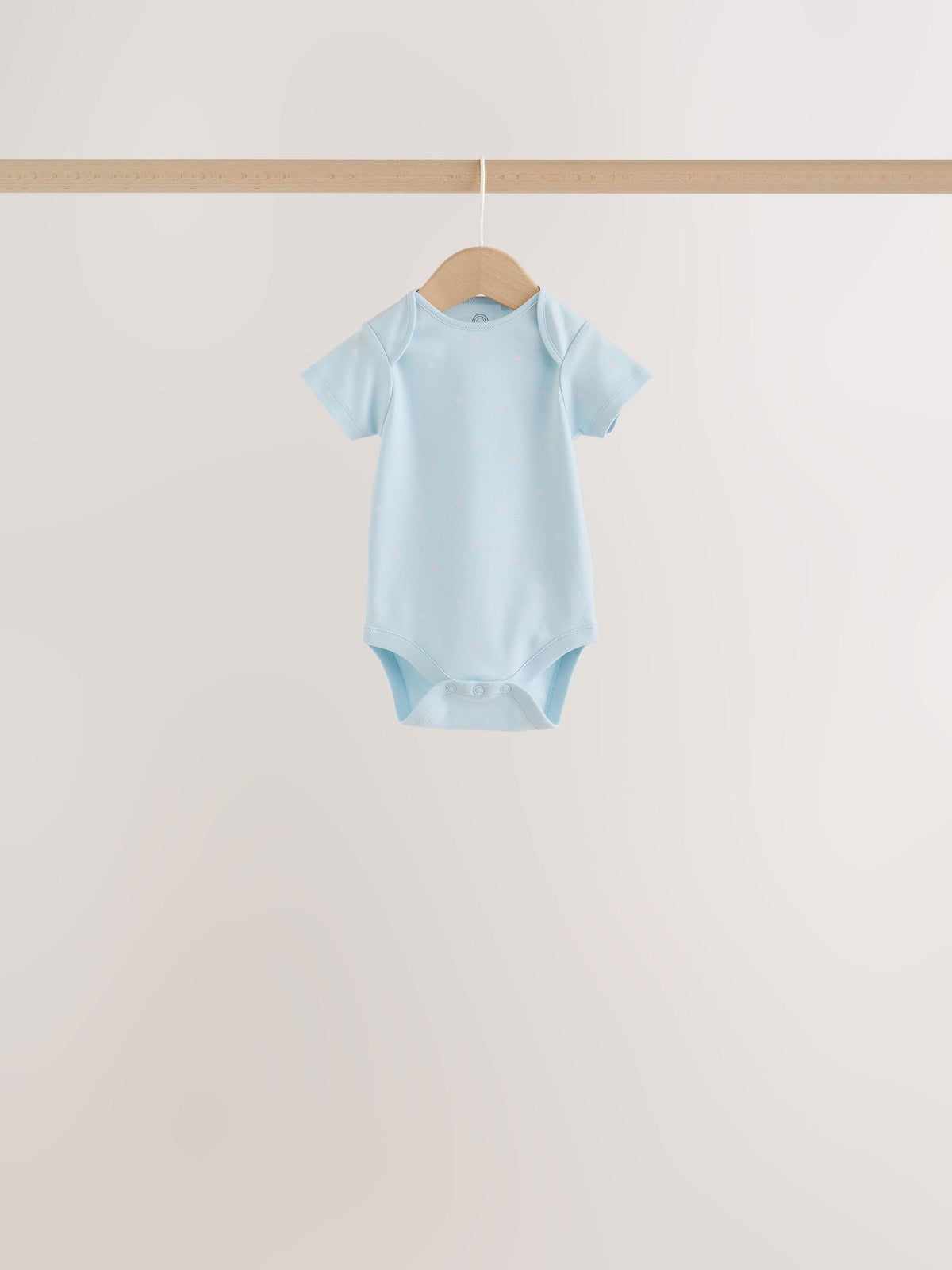 Pale Blue Cloud Short Sleeve Baby Bodysuits 5 Pack - image 6