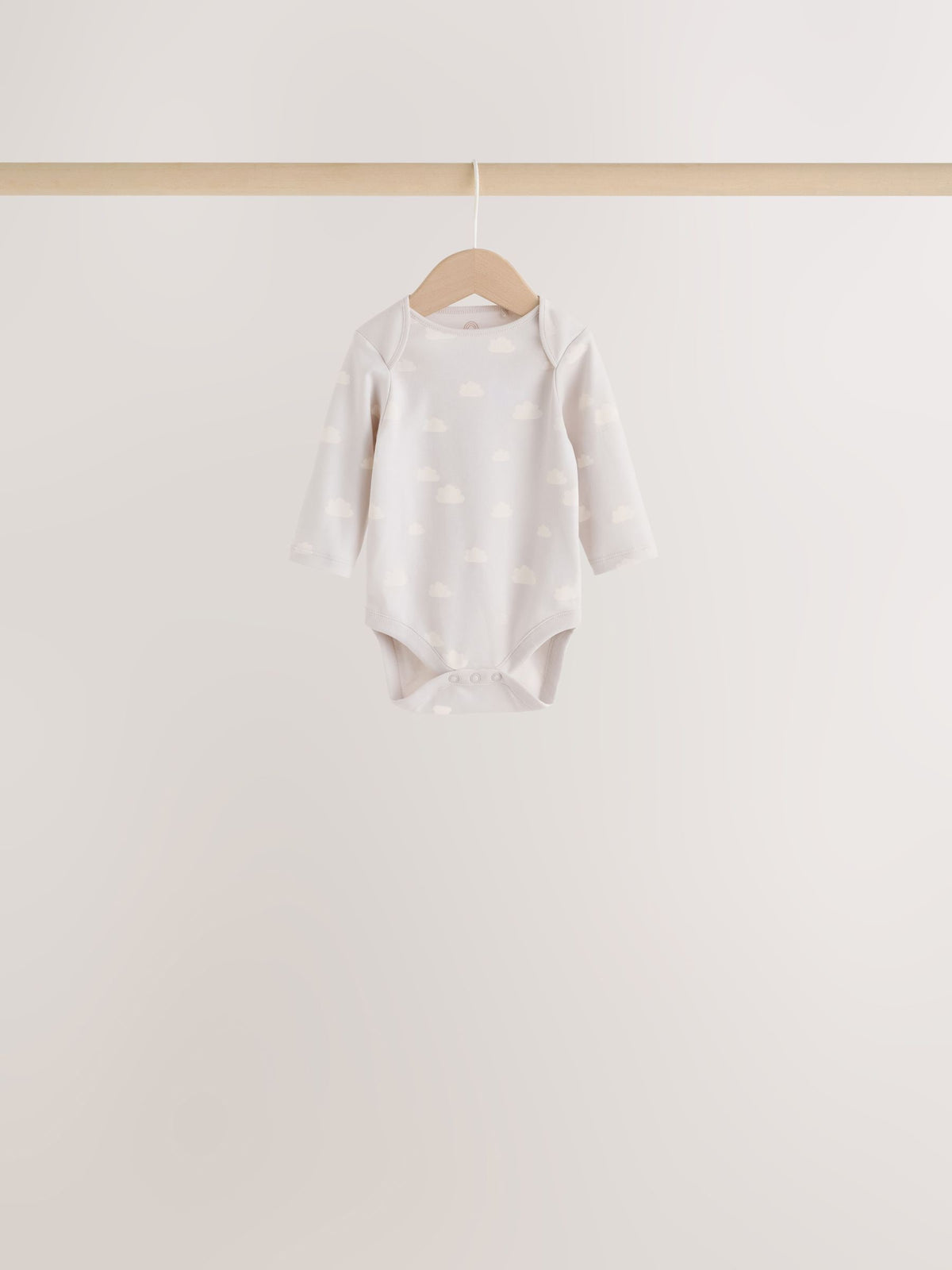 Neutral Cloud Long Sleeve Baby Bodysuits 5 Pack - image 7