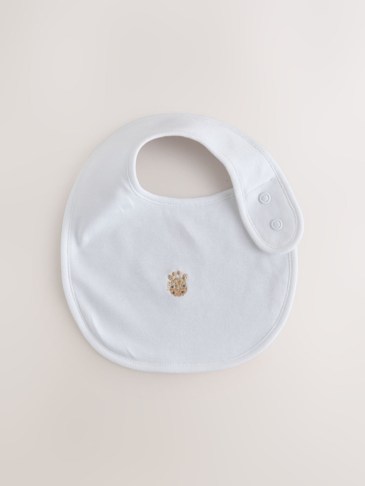 White Mini Safari Animals Baby Bibs 5 Pack - image 5