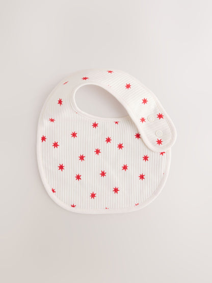Red/White Christmas Baby Bibs 3 Pack - image 3