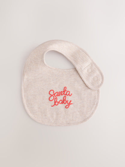 Red/White Christmas Baby Bibs 3 Pack - image 4