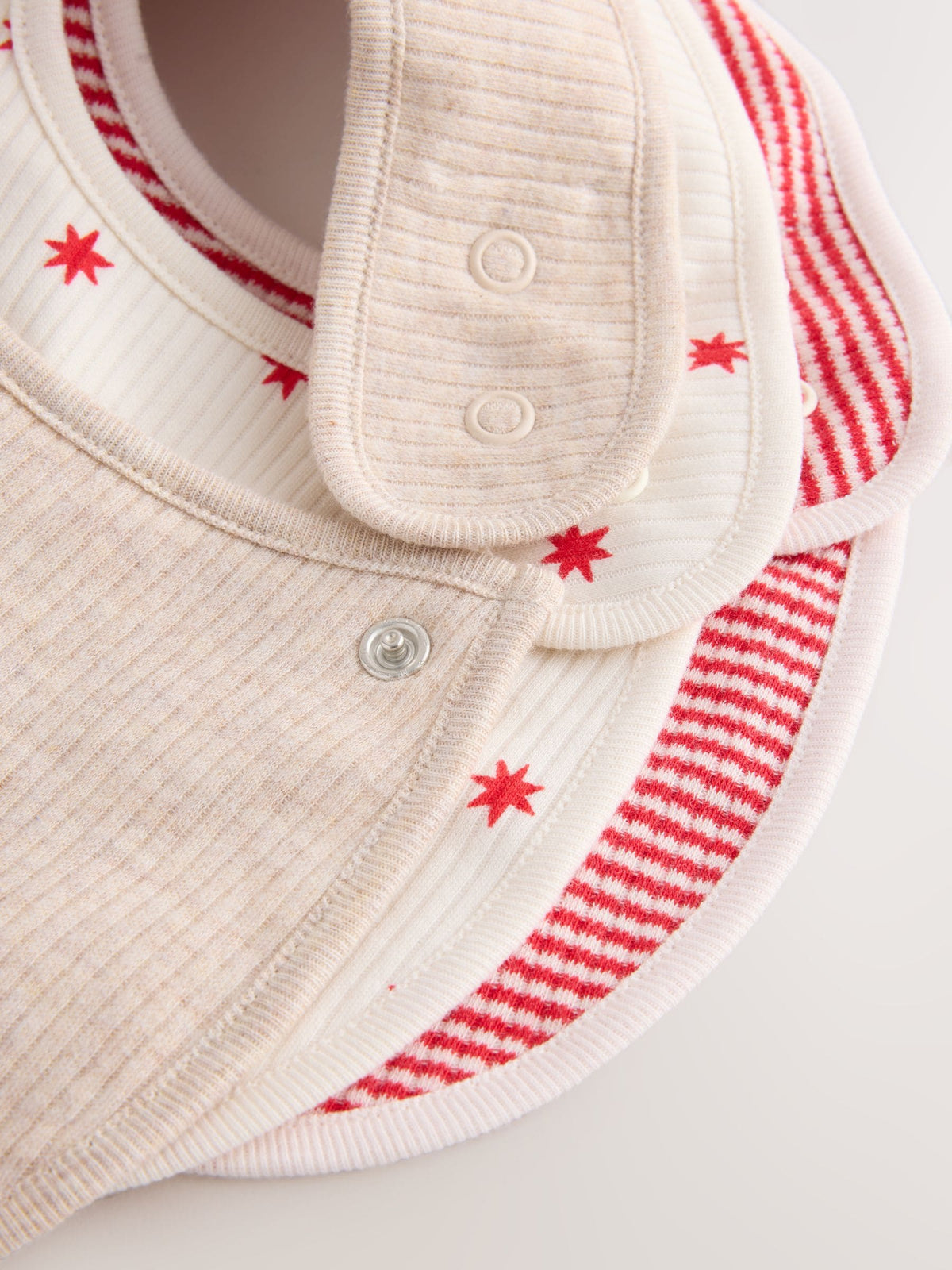 Red/White Christmas Baby Bibs 3 Pack - image 5