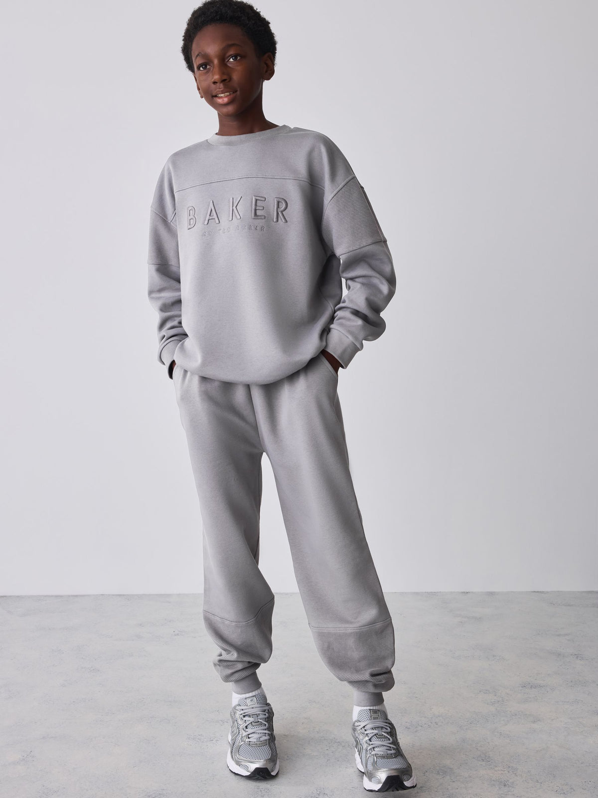 Baker by Ted Baker Charcoal Grey Oversized Sweatshirt and Joggers Set - image 1