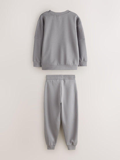 Baker by Ted Baker Charcoal Grey Oversized Sweatshirt and Joggers Set - image 8