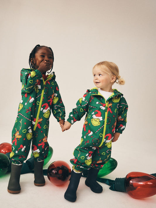 The Grinch Waterproof Fleece Lined Puddlesuit (3mths-7yrs) - image 1