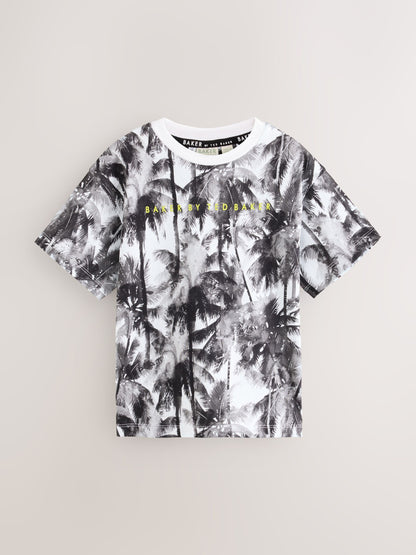 Dsiney Kidz - Baker by Ted Baker Black/Yellow Baker by Ted Baker 3 Pack T-Shirts image 2