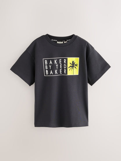 Dsiney Kidz - Baker by Ted Baker Black/Yellow Baker by Ted Baker 3 Pack T-Shirts image 3