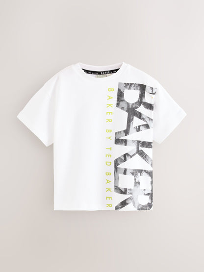 Dsiney Kidz - Baker by Ted Baker Black/Yellow Baker by Ted Baker 3 Pack T-Shirts image 4