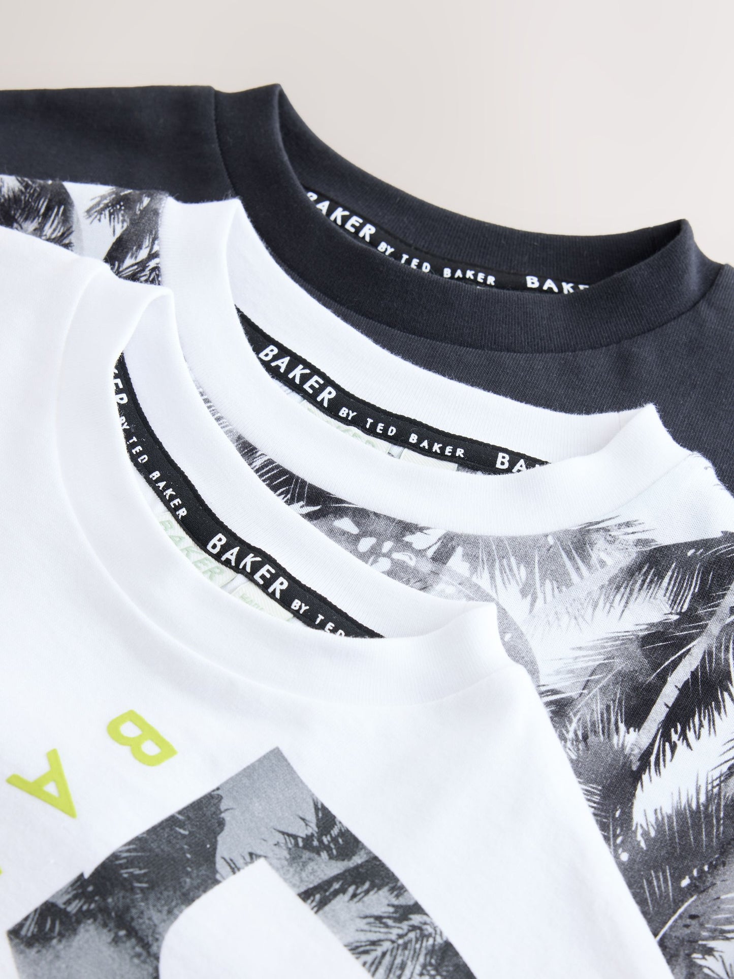 Dsiney Kidz - Baker by Ted Baker Black/Yellow Baker by Ted Baker 3 Pack T-Shirts image 6