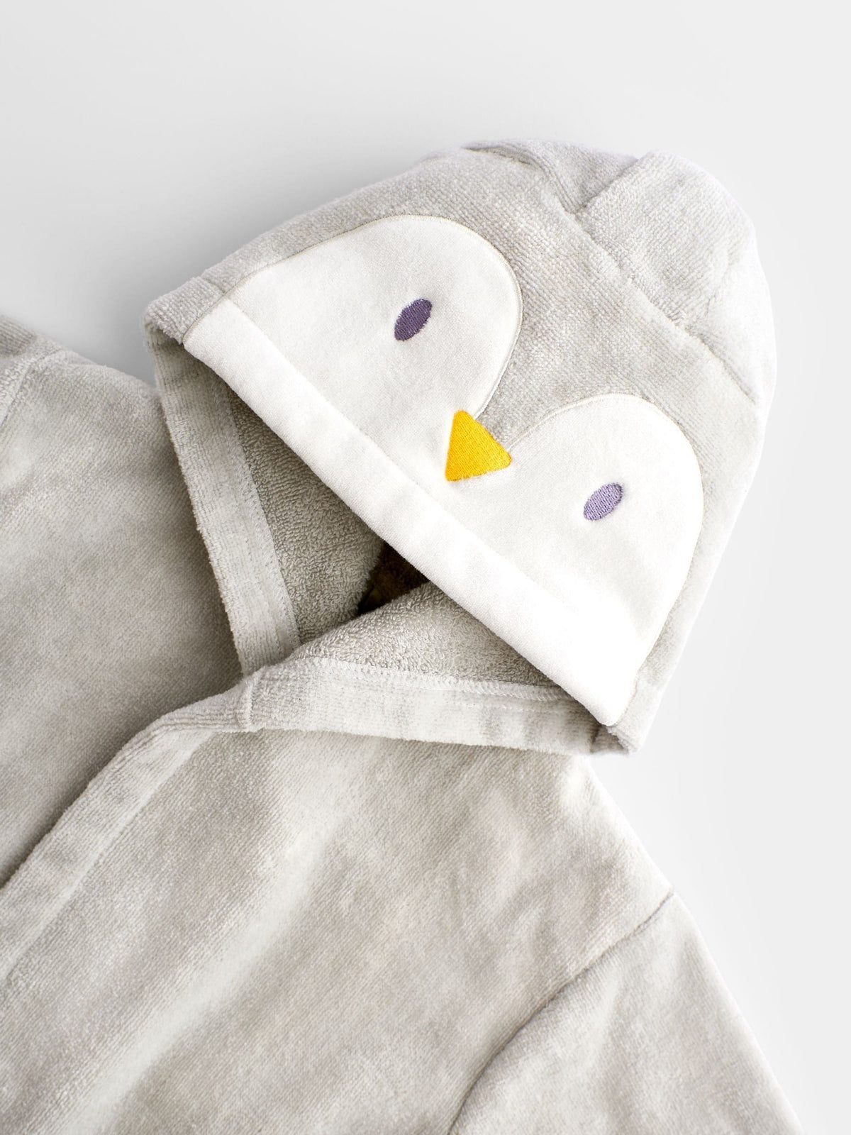 JoJo Maman Bébé Grey Penguin Fleece Dressing Gown - image 4