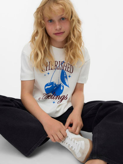 Dsiney Kidz - VERO MODA White Short Sleeve T-Shirt image 3