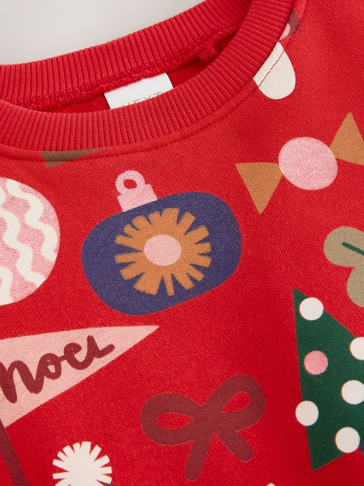 Red Christmas Santa Print Crew Neck Sweatshirt (3mths-7yrs) - image 8
