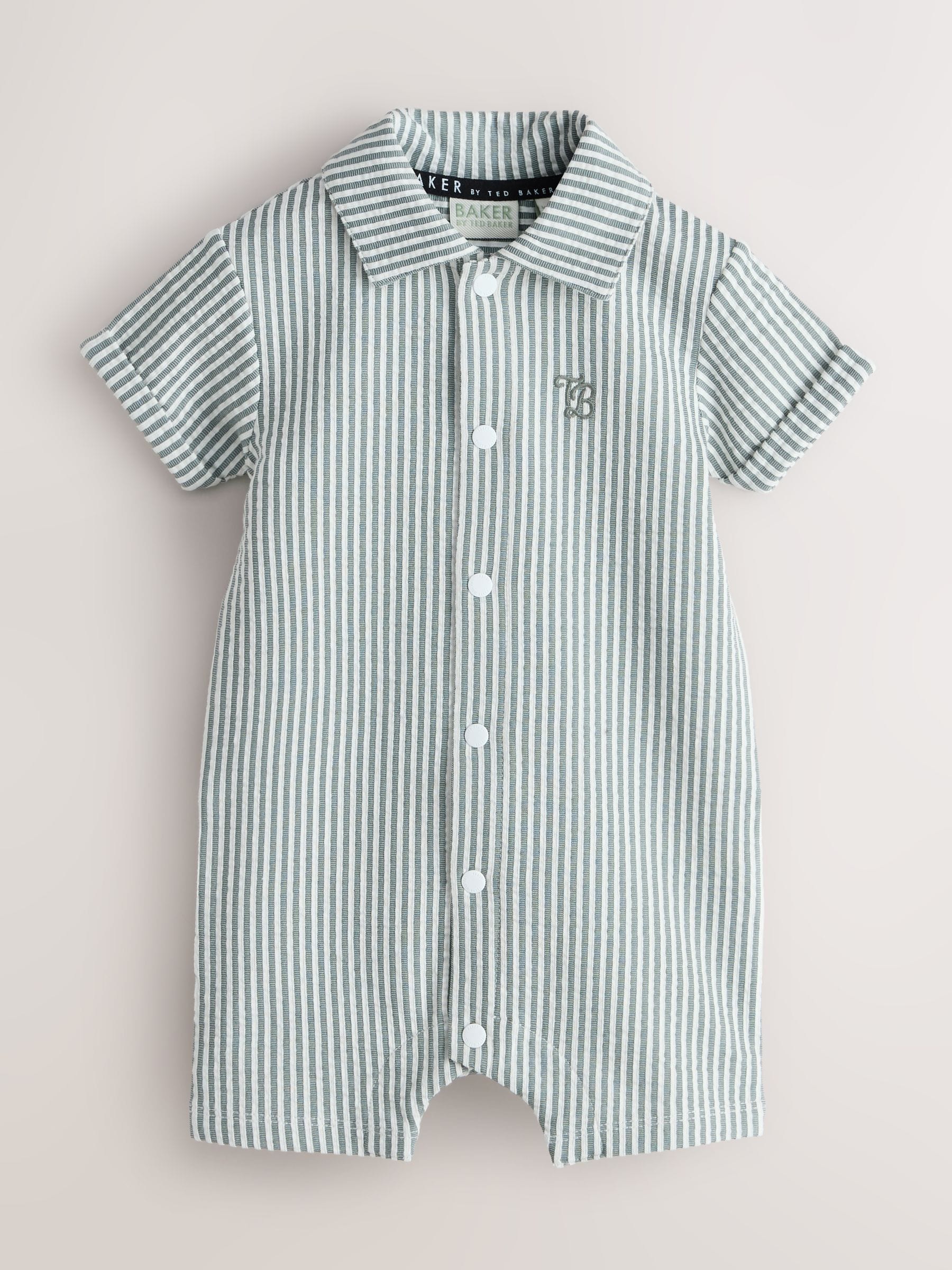 Baker by Ted Baker Textured Stripe Romper image 1