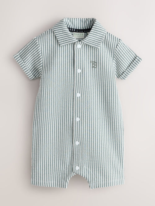 Baker by Ted Baker Textured Stripe Romper image 1