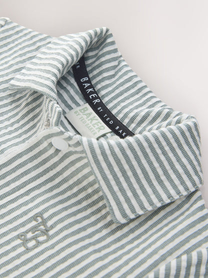 Baker by Ted Baker Textured Stripe Romper image 3