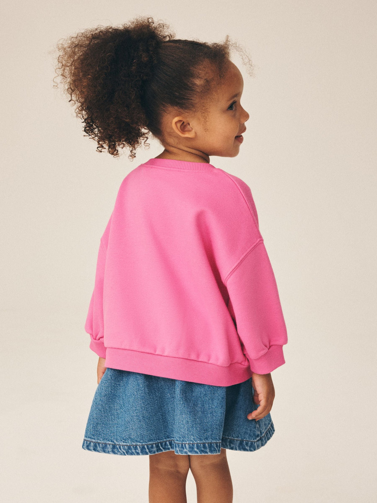 Bright Pink Christmas Crew Neck Sweatshirt (3mths-7yrs) - image 3