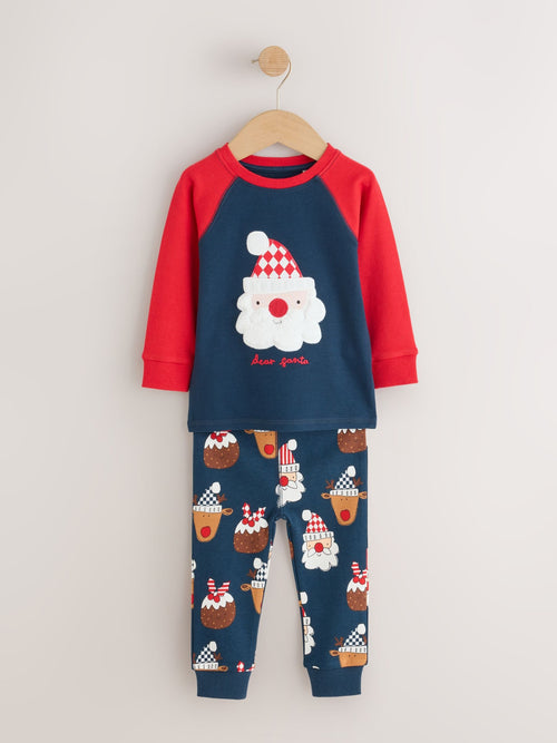Dsiney Kidz - Navy/Red Santa Christmas Pyjamas (9mths-12yrs) image 1