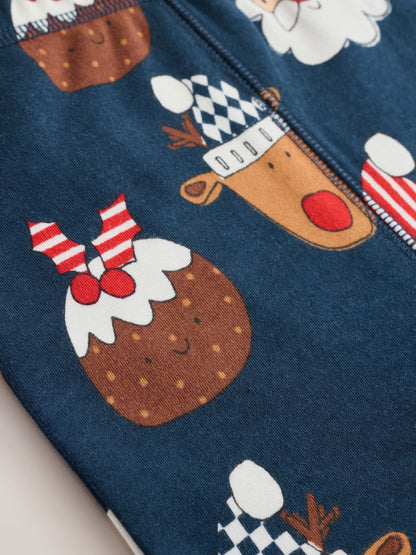 Dsiney Kidz - Navy/Red Santa Christmas Pyjamas (9mths-12yrs) image 5