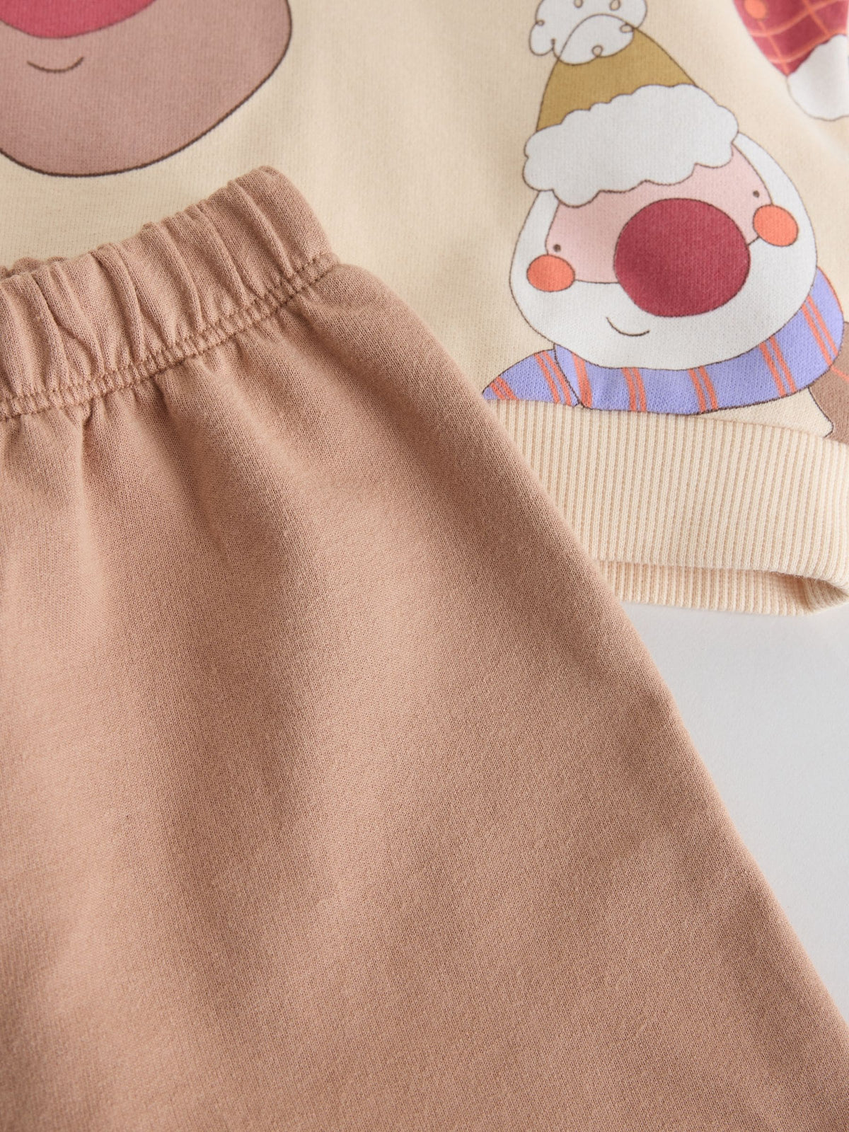Neutral Christmas Character Sweatshirt and Barrel Leg Set (3mths-7yrs) - image 8