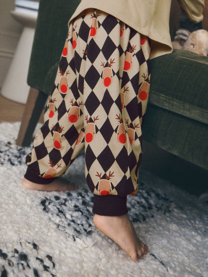 Oatmeal Rudolph Placement Christmas Pyjamas (9mths-10yrs) - image 5