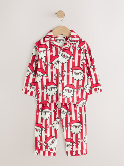 Red/White Santa Stripe Christmas Pyjamas (9mths-10yrs) - image 6