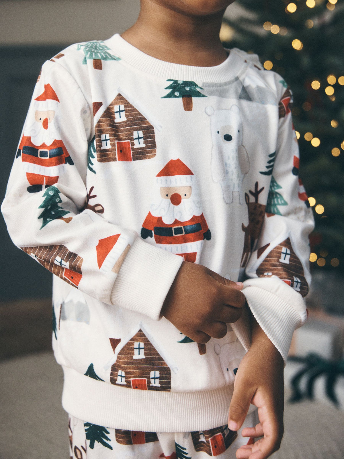 Cream All Over Scene Christmas Pyjamas (9mths-10yrs) - image 4