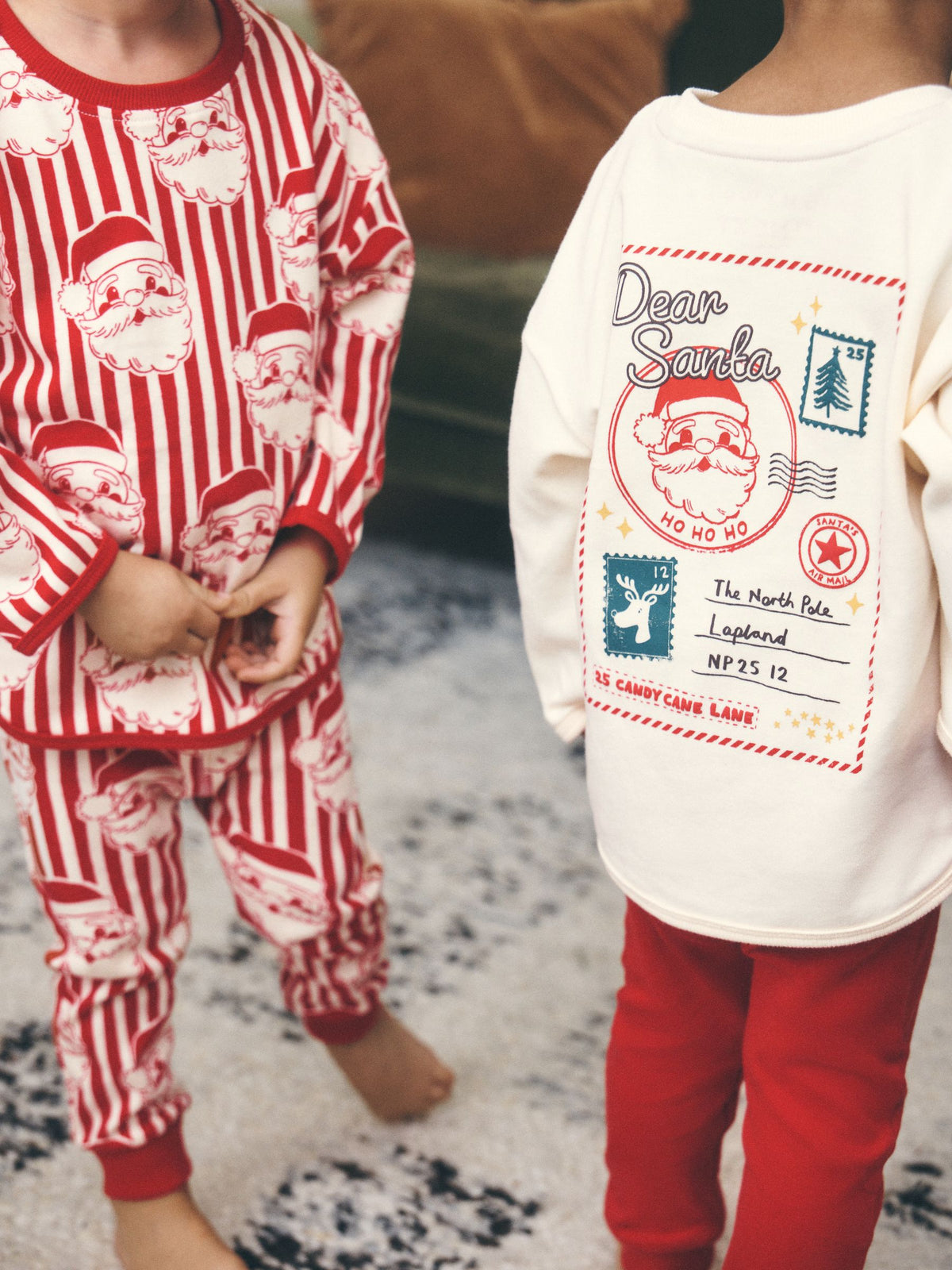Red/White Santa Stripe Christmas Pyjamas 2 Pack (9mths-10yrs) - image 5