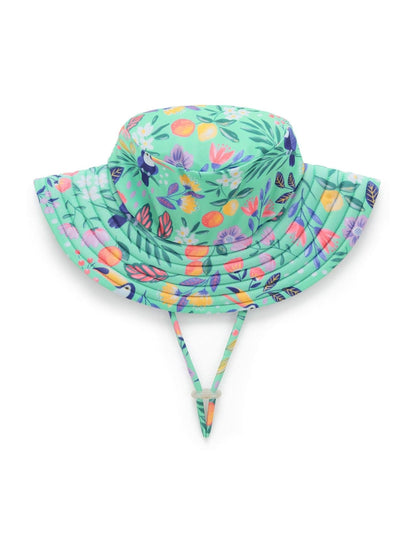Purebaby Green Broad Brim Swim Hat image 2